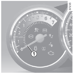 Conta-giros 1 (rpm x 1000)