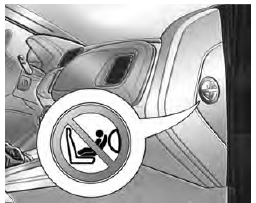 Instalação do dispositivo de retenção para crianças no banco do passageiro de um veículo equipado com airbag