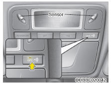 Sensor de intrusão/inclinação Ligado/Desligado (se equipado)