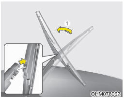 Palheta do limpador do vidro traseiro (se equipado)