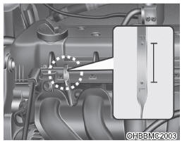 Verificação do nível do óleo do motor