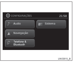 Streaming de áudio Bluetooth com sistema de navegação 
