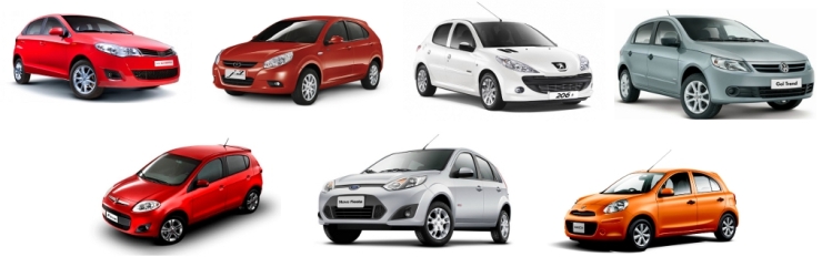 Manuais de carros subcompactos
